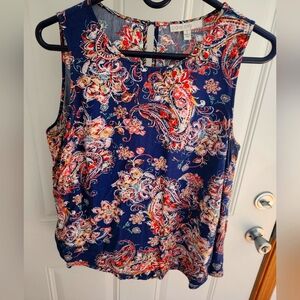 Floral Sleeveless Shirt